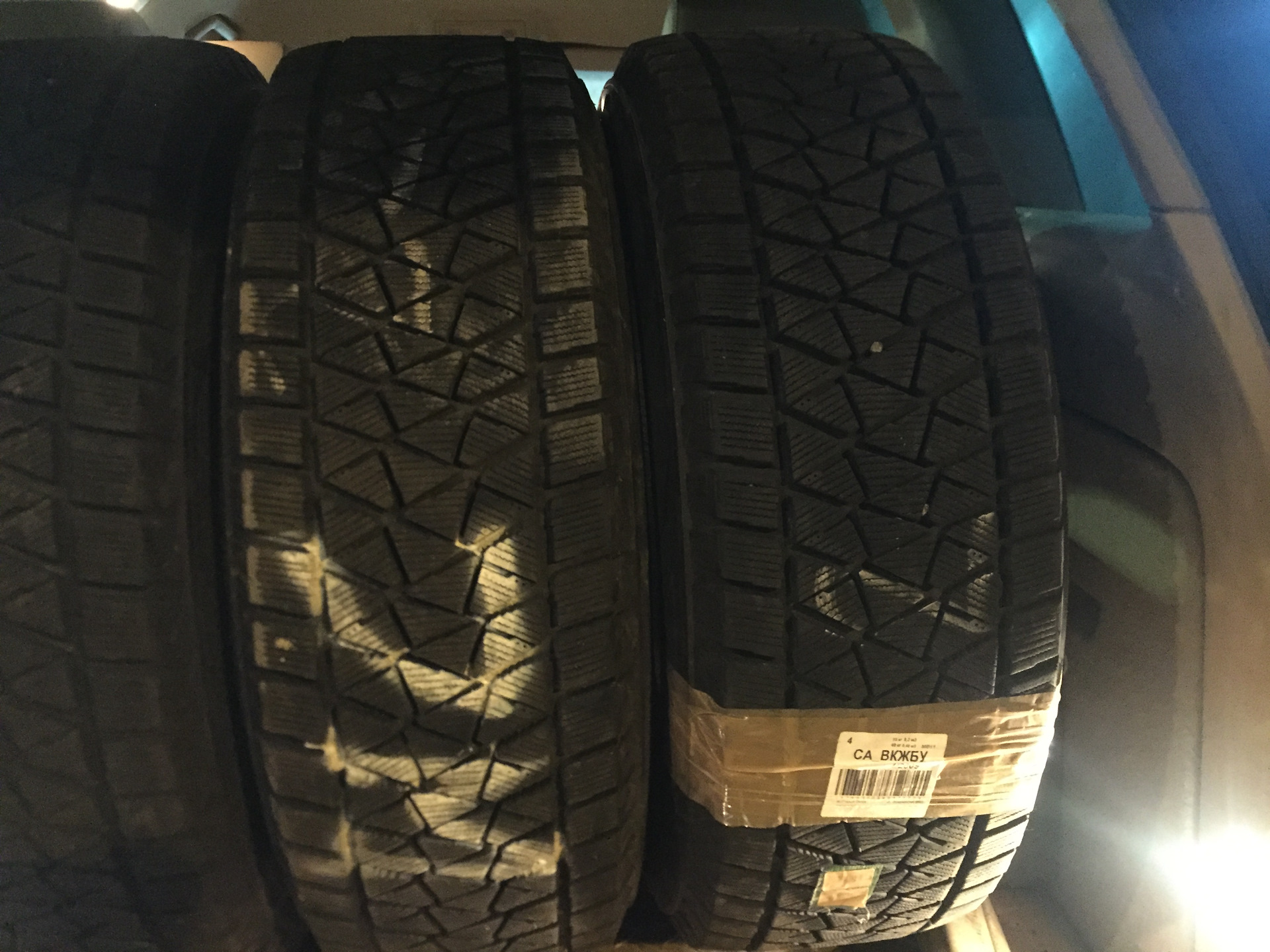 Бриджстоун Близак DM-v2 на зиму — Volkswagen Touareg (1G), 3 л, 2008 ...