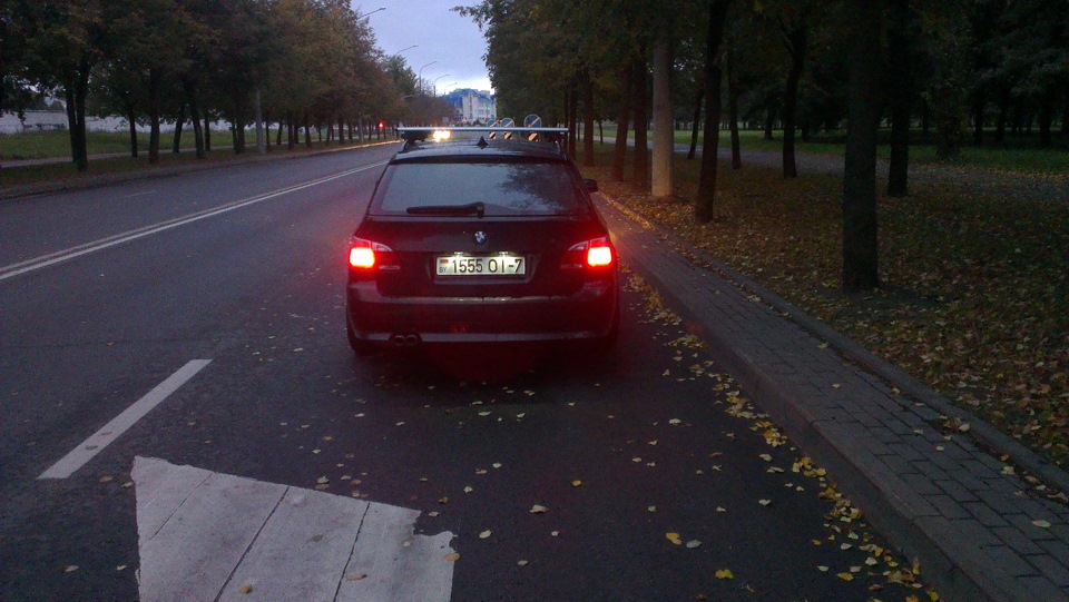 Установка светодиодов в подстветку заднего номера — BMW 5 series ...