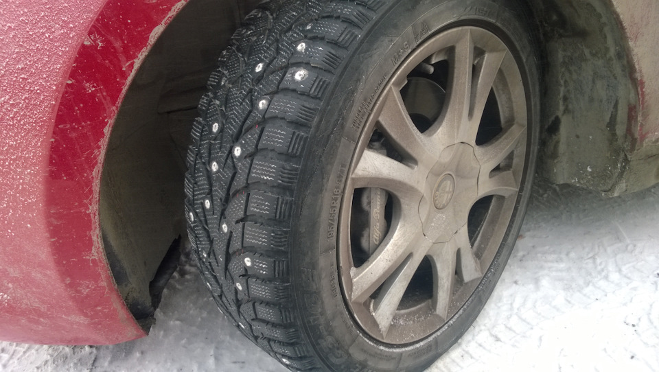 Дошиповка ремонтными шипами — Alfa Romeo Mi.To, 1,4 л., 2009 года ...