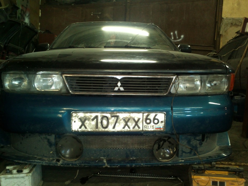 Установка бампера с ваз 2110 (тюнингованный) — Mitsubishi Galant (6G ...