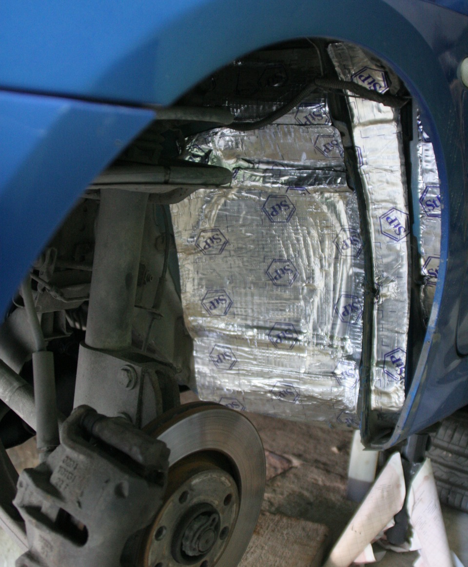 Виброизоляция передних арок — Peugeot 307, 1,6 л, 2004 года | тюнинг ...