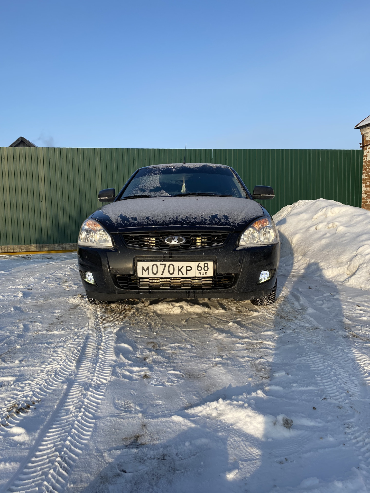 Лед Н7 с линзой и ПТФ 7 линз — Lada Приора седан, 1,6 л, 2016 года ...