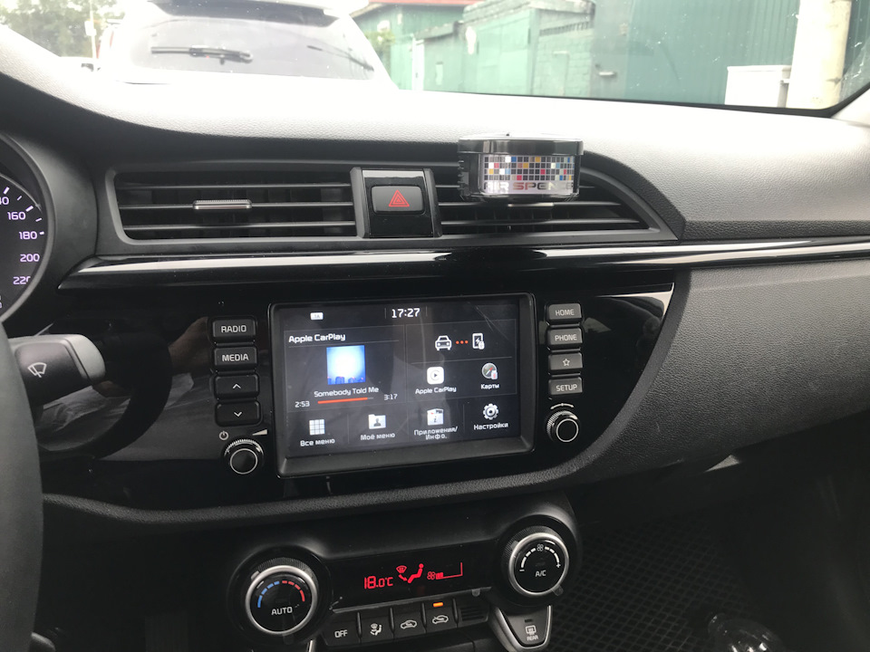 Лобовое изнутри. — KIA Spectra, 1,6 л, 2009 года | другое | DRIVE2