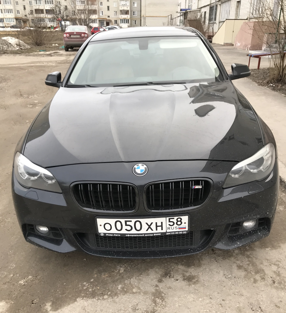 Поставил Чёрную решётку радиатора M Performance — BMW 5 series (F10), 2 л,  2014 года | стайлинг | DRIVE2