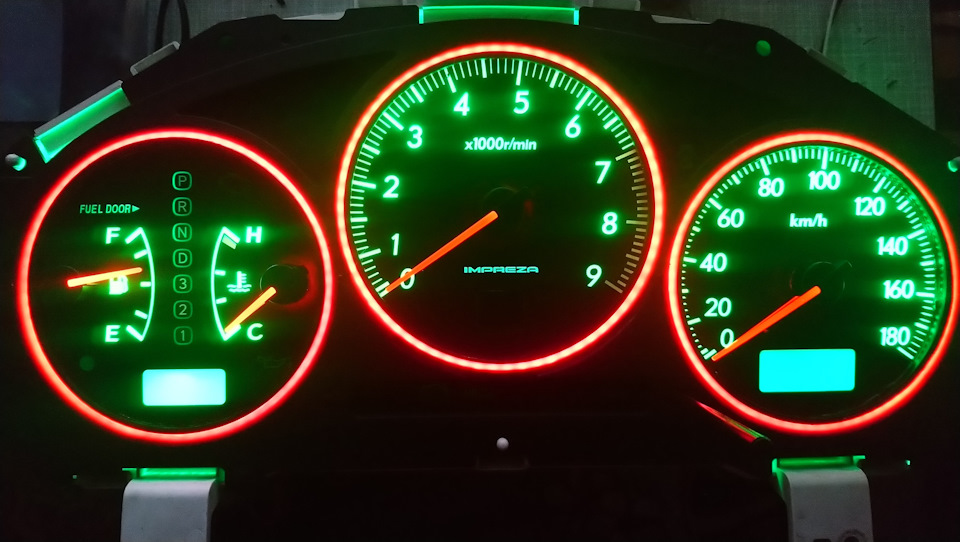 пересвет субару ипреза самодельные диодные кольца — DRIVE2