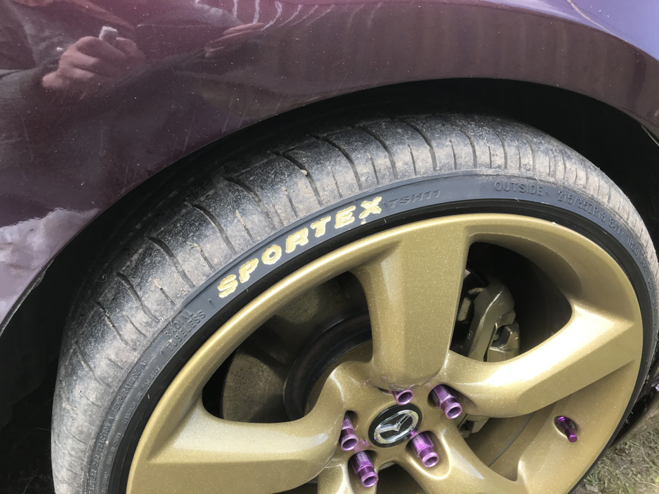 Маркер для надписей на шинах?! — Mazda 3 (1G) BK, 1,6 л, 2007 года ...