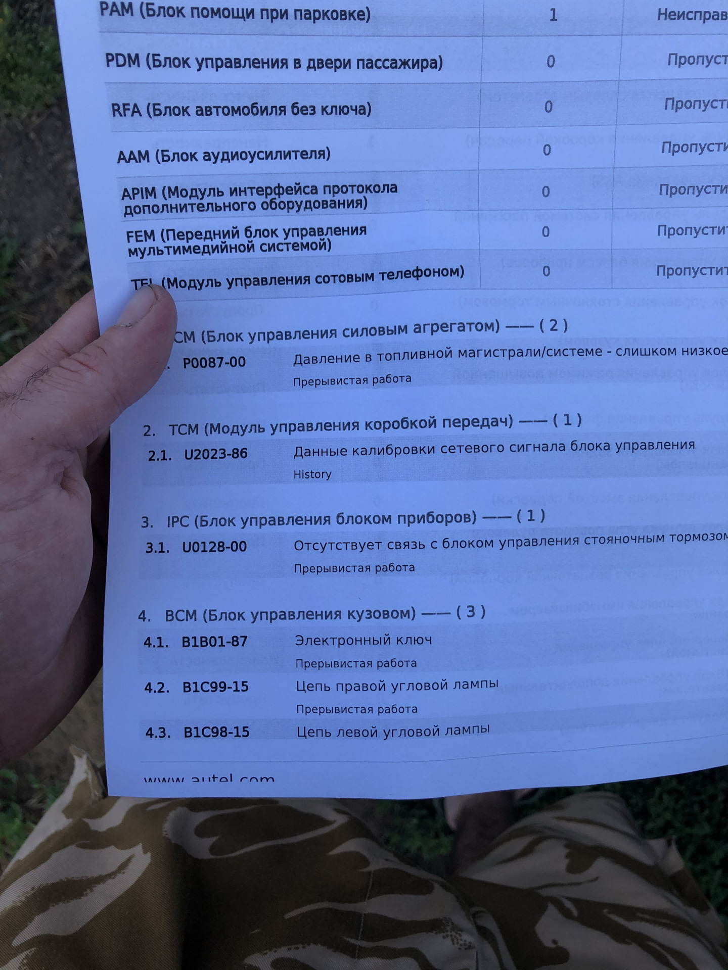 Первые ошибки — Land Rover Discovery IV, 2,7 л., 2011 года | помощь на ...