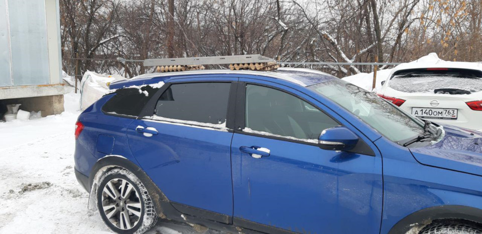 Багажник на крышу Веста СВ (Часть 2) — Lada Vesta SW Cross (1G), 1,6 л ...