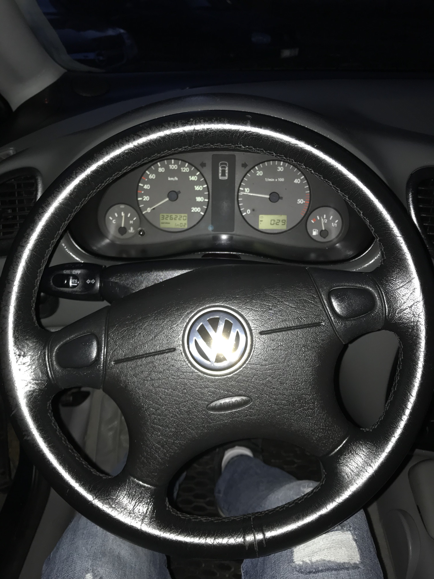 снять руль шаран