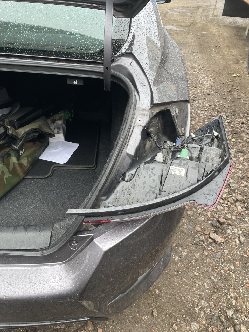 Повторитель стоп сигнала в дифузор — Honda Civic 4D (10G), 1,5 л, 2016 ...
