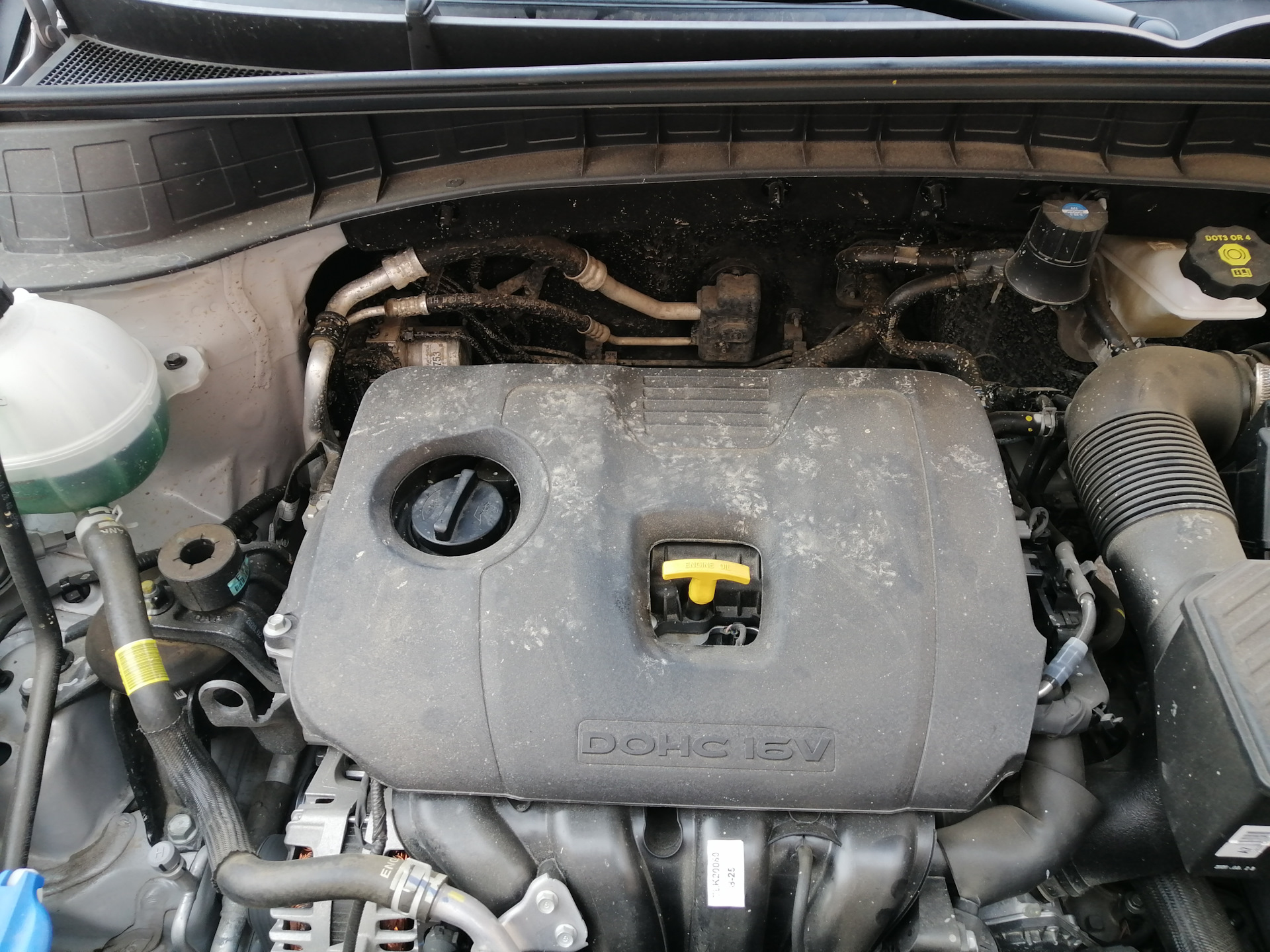 Замена масла, ТО-0 Hyundai Tucson — Hyundai Tucson (TL), 2 л, 2020 года ...