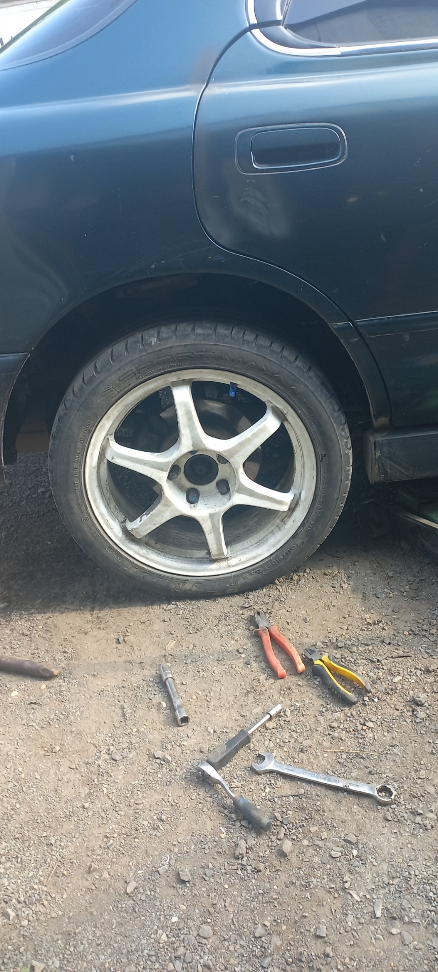 63 — установка проставок задних стоек Vista sv3* — Toyota Vista (30), 0 ...