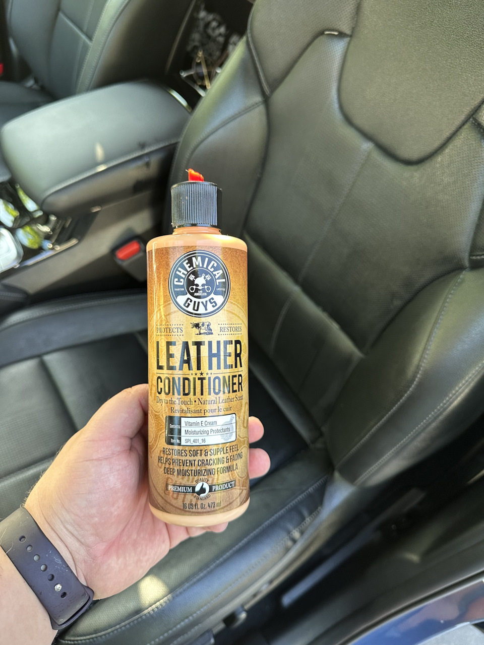 Chemical Guys Leather Conditioner Vitamin E Cream Moisturizing Protectants  473ml