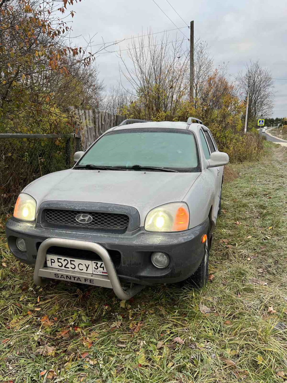 20 Дедушка на селе или родная стихия — Hyundai Santa Fe (1G), 3,5 л, 2003  года | наблюдение | DRIVE2