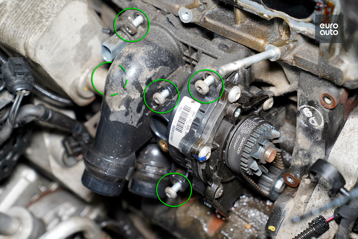Как снять помпу на пассате Замена помпы на моторах 1.8 / 2.0 TSI - EuroAuto на DRIVE2