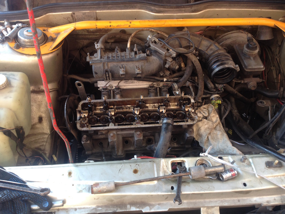 Замена мск и регулировка клапанов — LADA 21099, 1,6 л., 2003 года ...