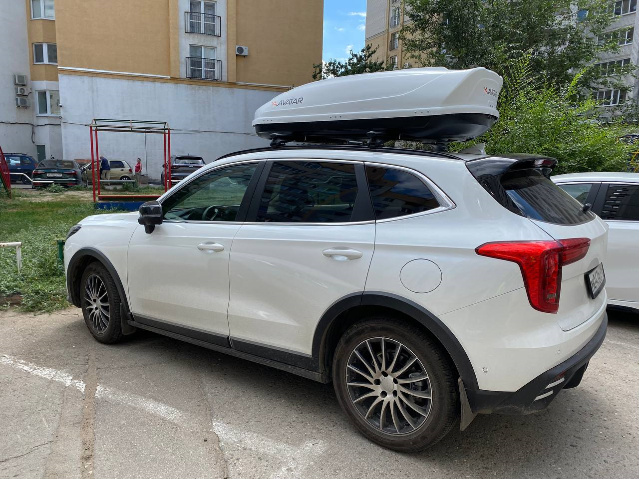 Отзыв на автобокс YUAGO Avatar белый односторонний 460 л — Haval Jolion ...