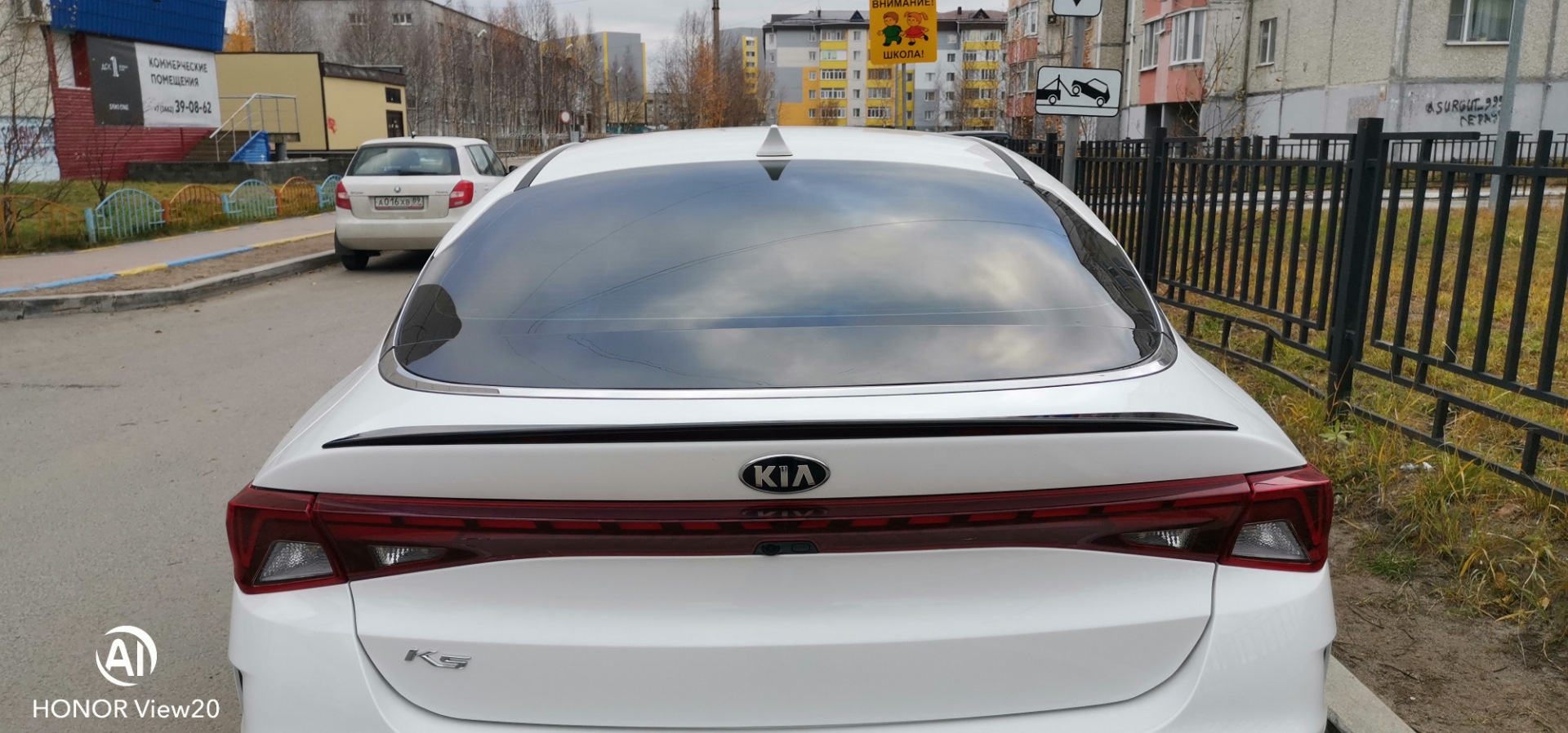 Поклейка спойлера. — KIA K5 (3G), 2 л, 2021 года | аксессуары | DRIVE2