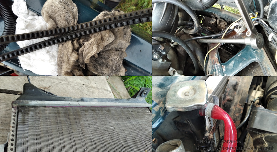 Замена переднего сальника и шкива коленвала, обрыв проводки ДПКВ и др ...