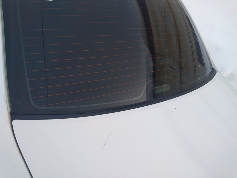 Жабо на заднее стекло — Datsun on-Do, 1,6 л, 2015 года | тюнинг | DRIVE2
