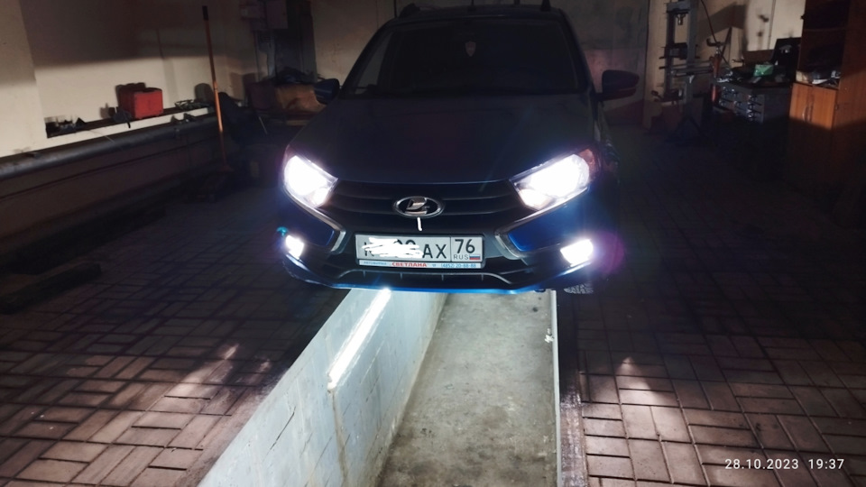Установка ПТФ — Lada Гранта Универсал, 1,6 л, 2020 года | своими руками ...