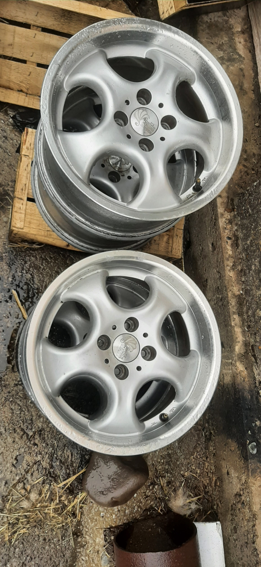 Купил ещё одни диски на зиму) — Toyota Corolla (100), 1,3 л, 1992 года ...