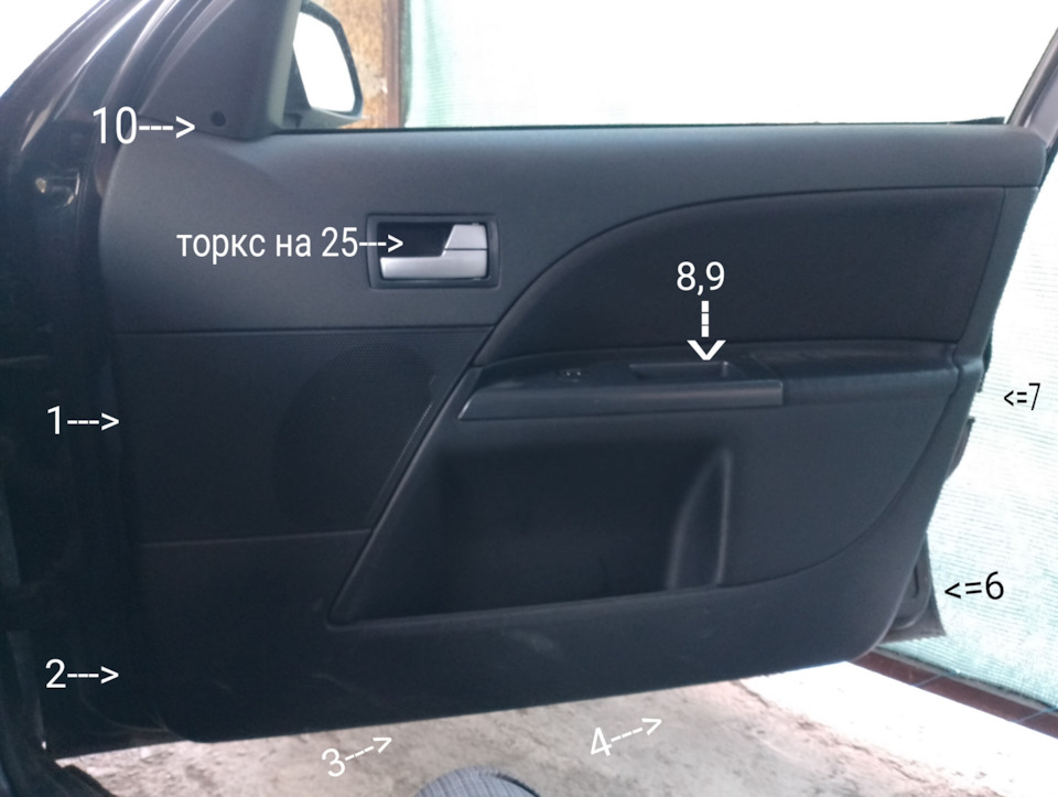 Ремкомплект ограничителей двери на Форд Мондео 3 — Ford Mondeo III, 1,8 ...