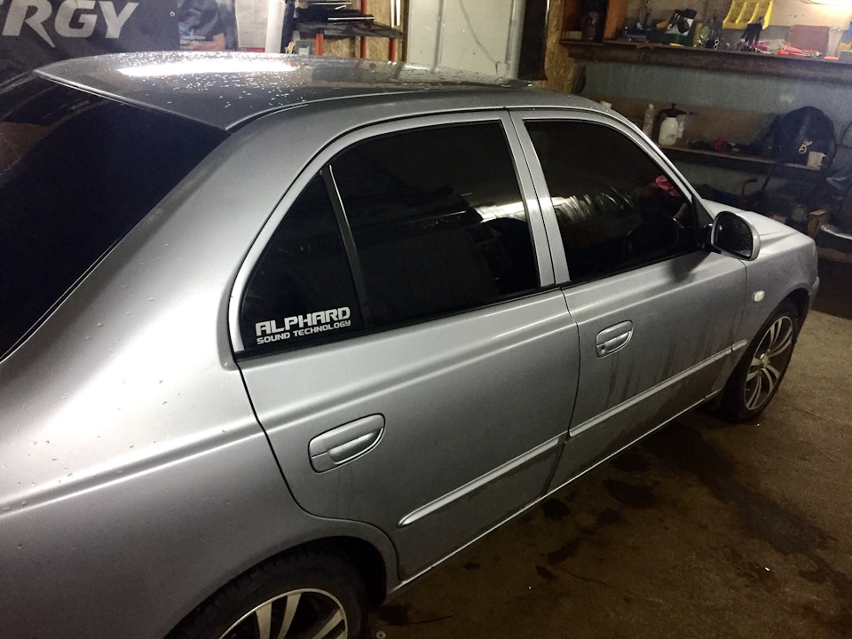 Удалил кат. Прошивка паулюс. Тонировка — Hyundai Accent (2G), 1,5 л ...