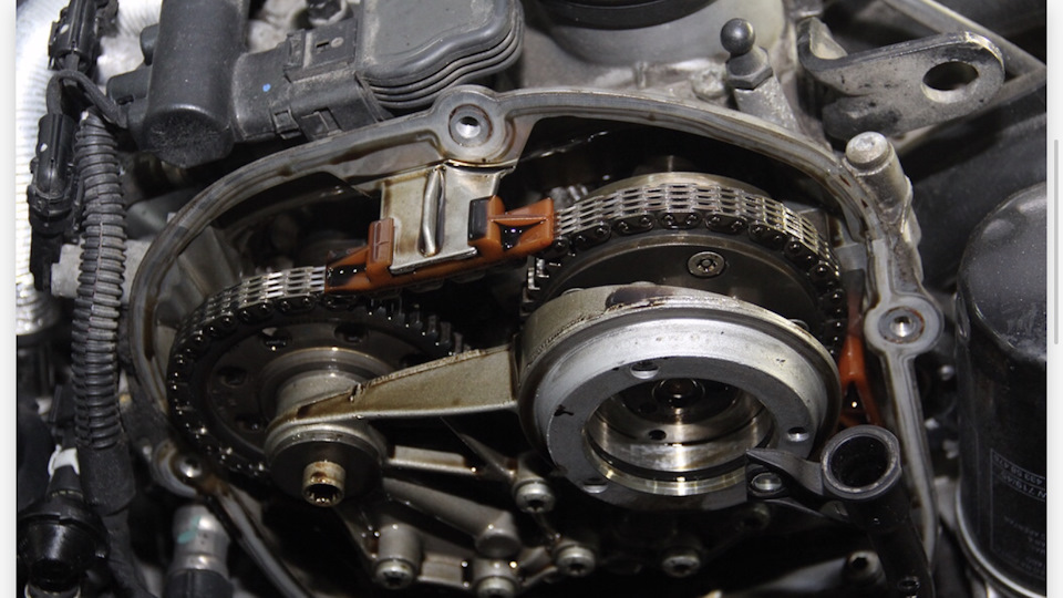 Замена цепи ГРМ — Audi A4 Allroad (B8), 2 л, 2013 года | плановое ТО ...