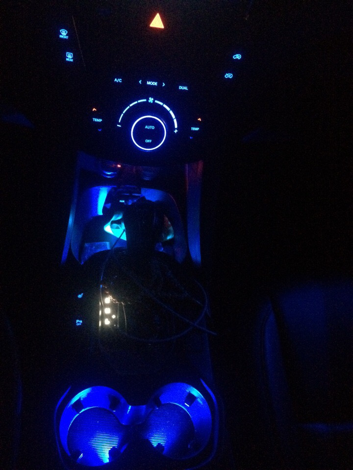 подсветка салона санта фе