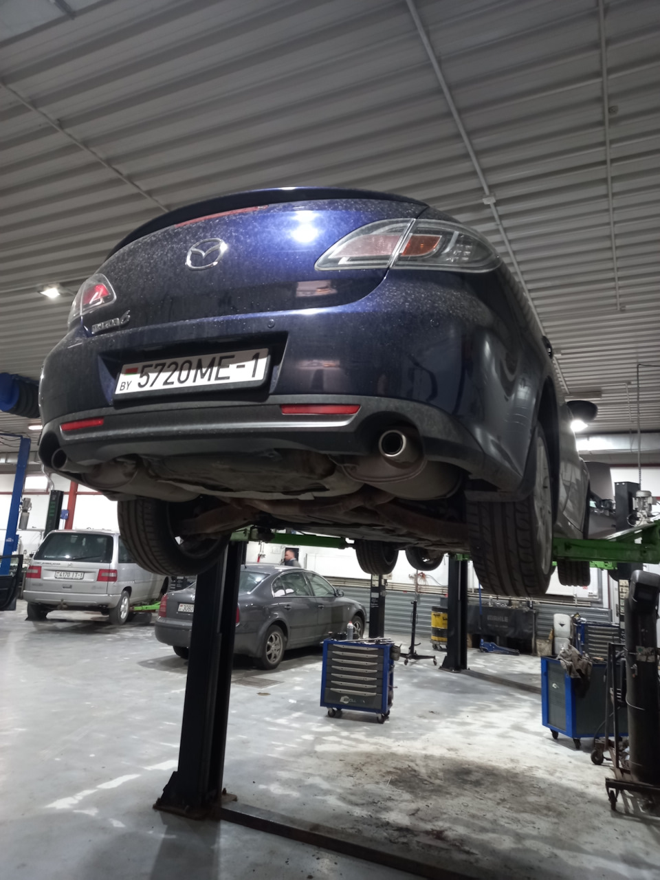 Тяга датчика положения кузова Мазда 6GH 2010. — Mazda 6 (2G) GH, 2 л ...
