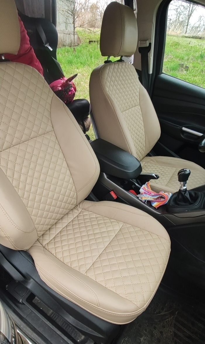 Пошив сидений — Ford Kuga (2G), 1,6 л, 2013 года | аксессуары | DRIVE2