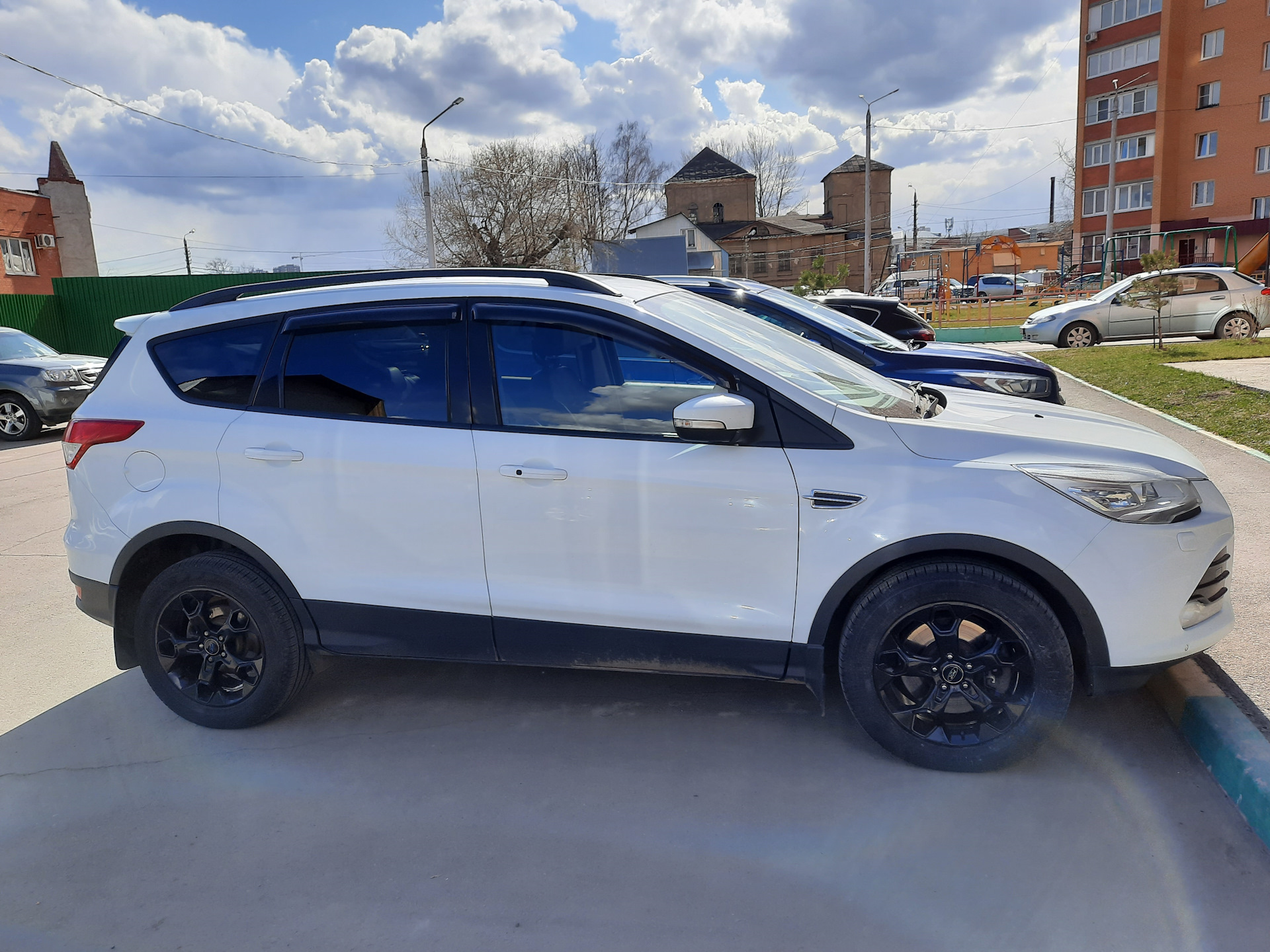 Черные диски на лето — Ford Kuga (2G), 2 л, 2013 года | колёсные диски |  DRIVE2