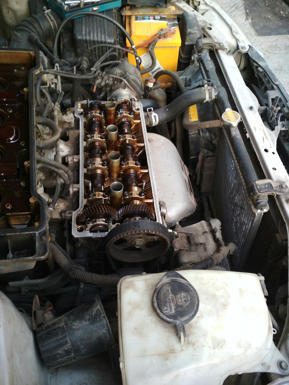 50.000км на Масле zik х5 5w30 — Toyota Corolla (110), 1,5 л, 1995 года ...