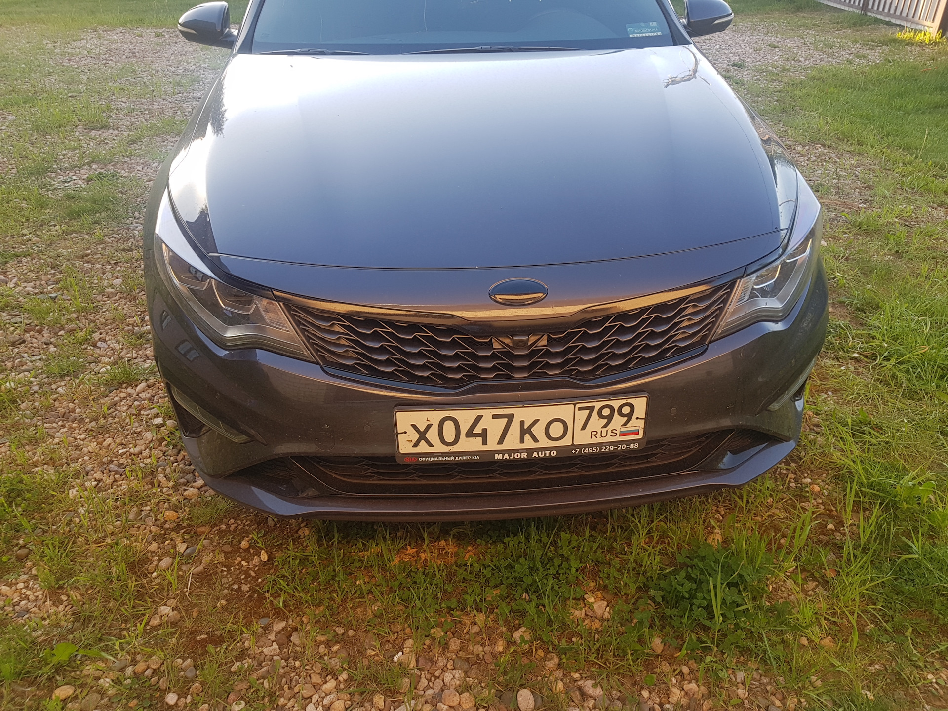 Kia Optima k5 черная антихром