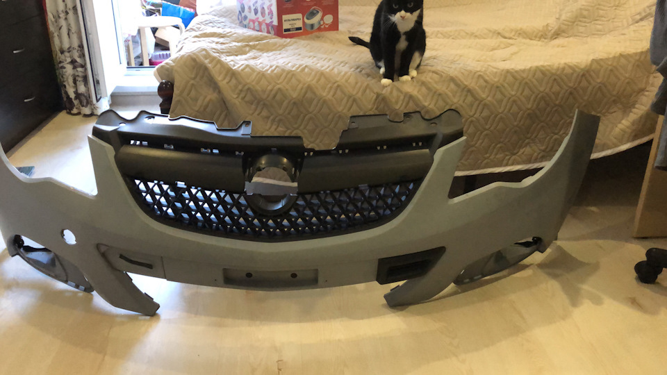 Замена бампера и новые туманки — Opel Corsa D OPC, 1,6 л, 2008 года ...