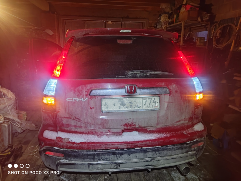 Переделка задних фонарей CRV 3 — Honda CR-V (RE), 2,4 л, 2008 года ...