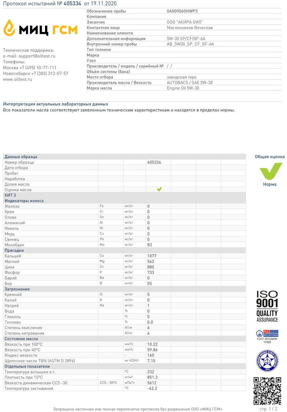 Для сравнения Autobacs 5W30 производства Японии (есть еще Сингапур, он стоит дешевле и цвет канистры белый.) — Geely Emgrand EC7 FE-1