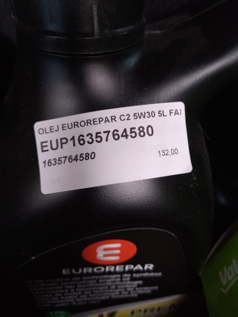 1635764580 Масло моторное синтетическое Premium C2 5w30 Eurorepar ...