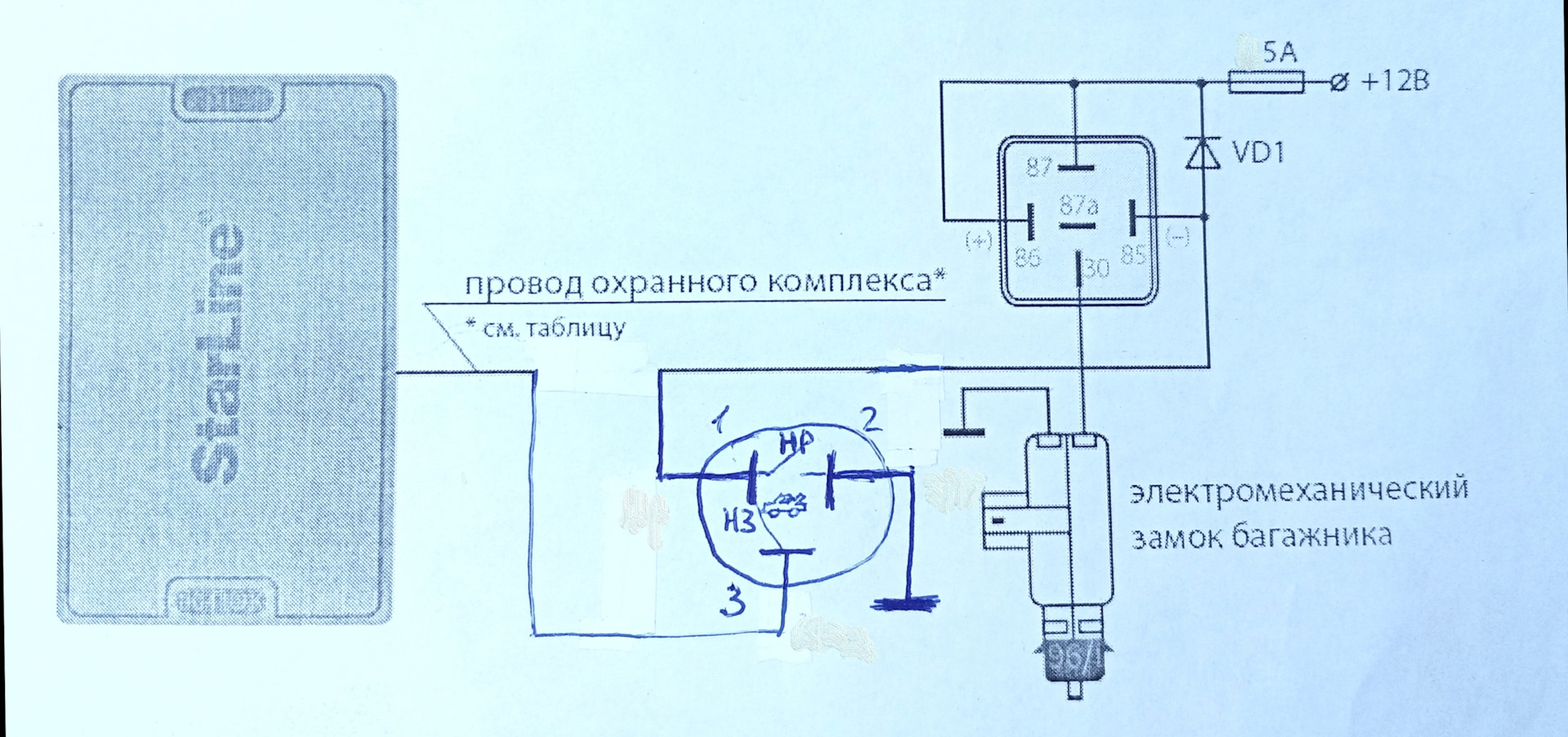 Схема замка багажника рено логан 1