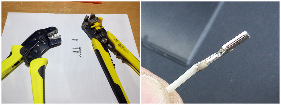 Обжал кримпером и дополнительно пропаял. — Lada XRAY