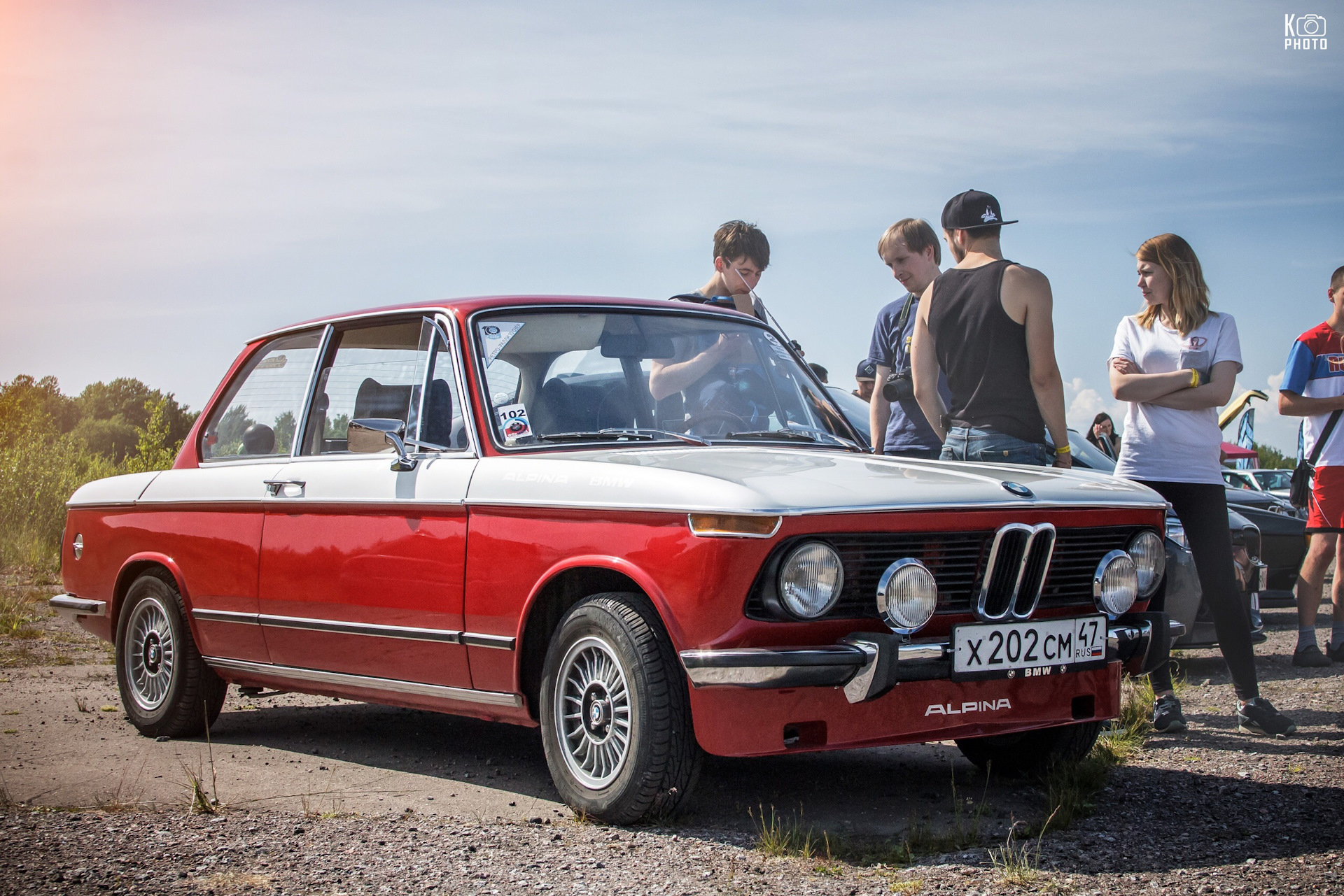 Car meet. German in 70s. Every German cars photo.