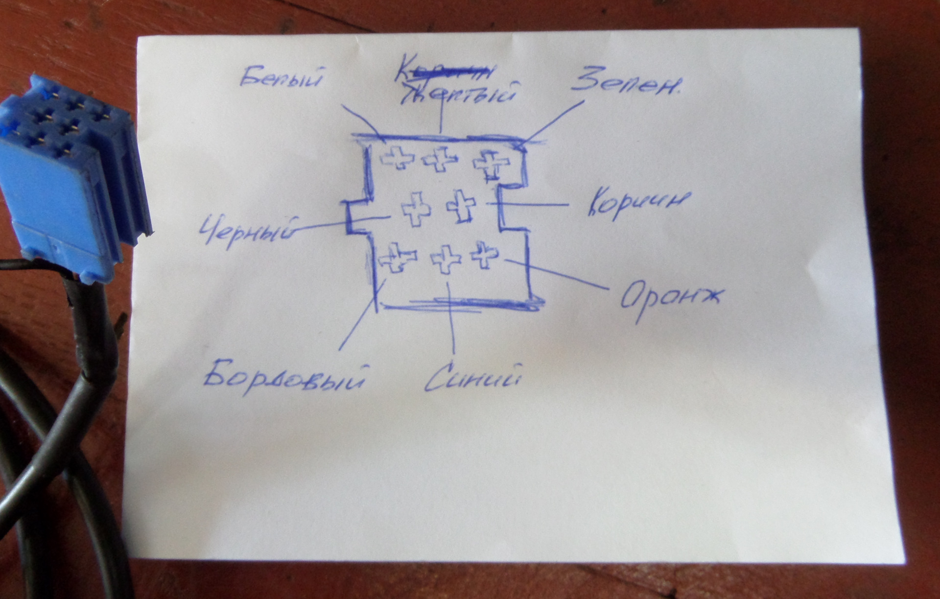 Yatour адаптер схема