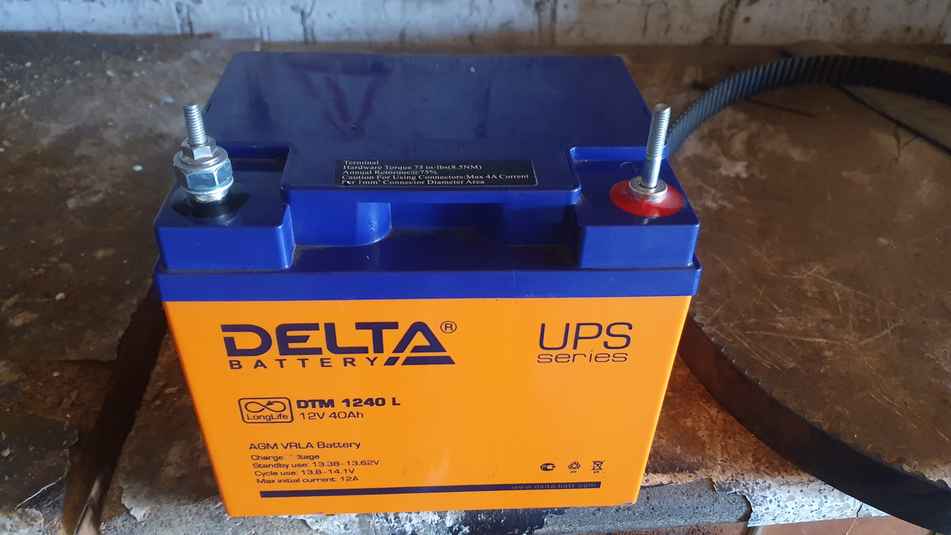 Delta 1240 l. Delta Battery DT 1240 40 А·Ч. Аккумулятор Дельта 40 а/ч. АКБ Delta DTM 1240 L. Delta Battery DTM 1240 L 40 А·Ч.