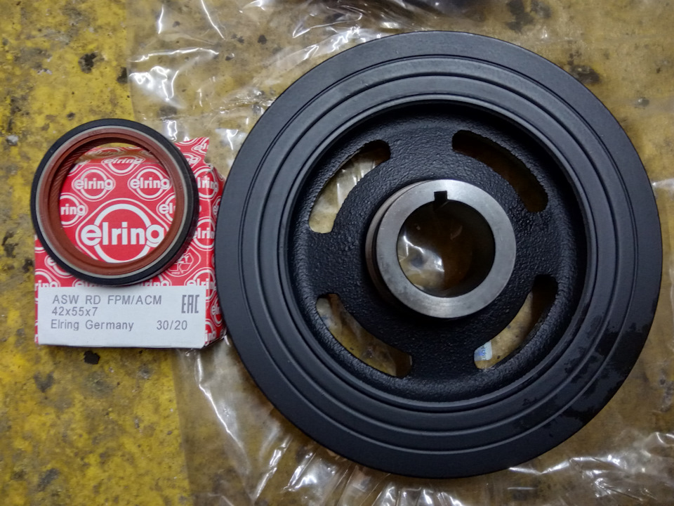 Замена переднего сальника коленвала и шкива. — Mitsubishi Outlander XL ...