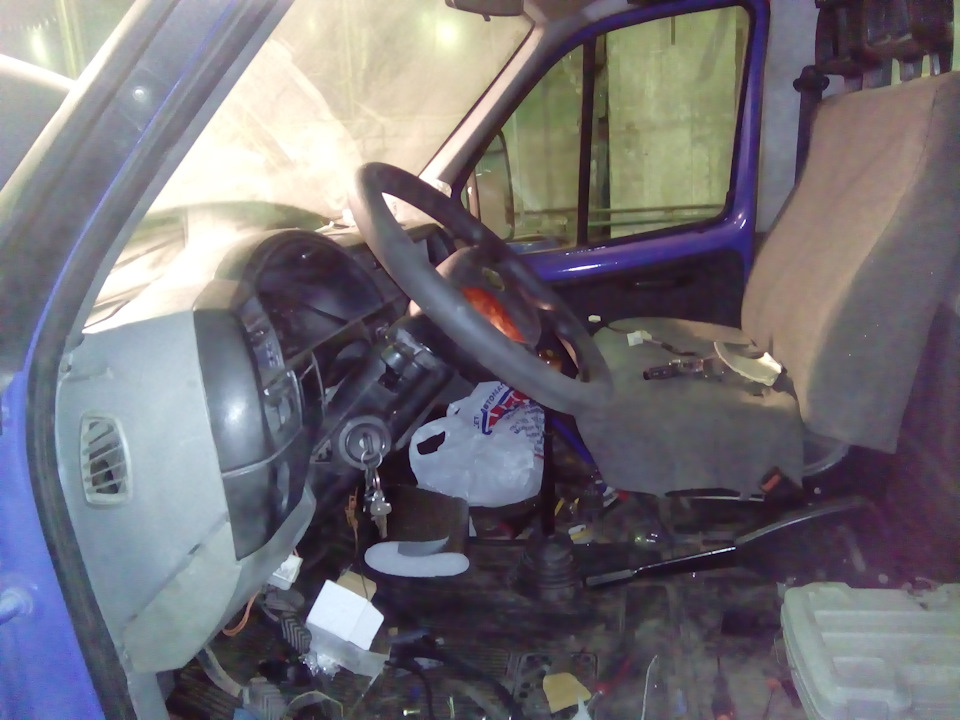 новая диодная подсветка панели приборов и новый руль — ГАЗ Газель, 2,3 ...