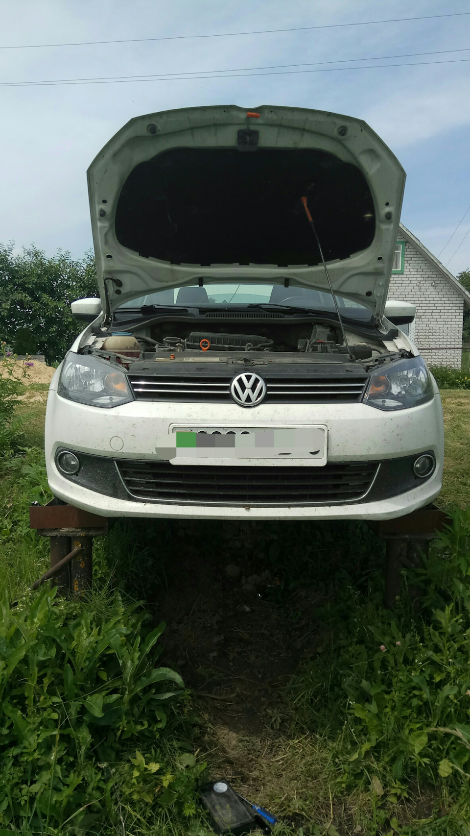 Очередная замена масла — Volkswagen Polo Sedan, 1,6 л, 2011 года ...