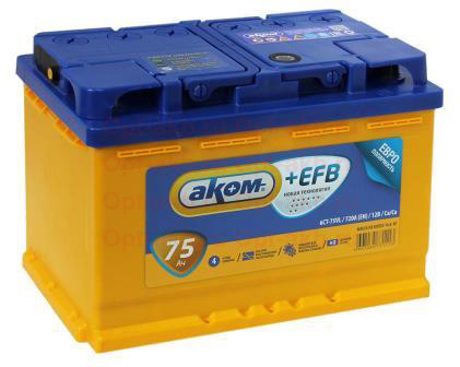 AKOM EFB 75Ач 750А vs Topla Energy 75 Ач 750А? — Renault Duster (1G), 2 ...