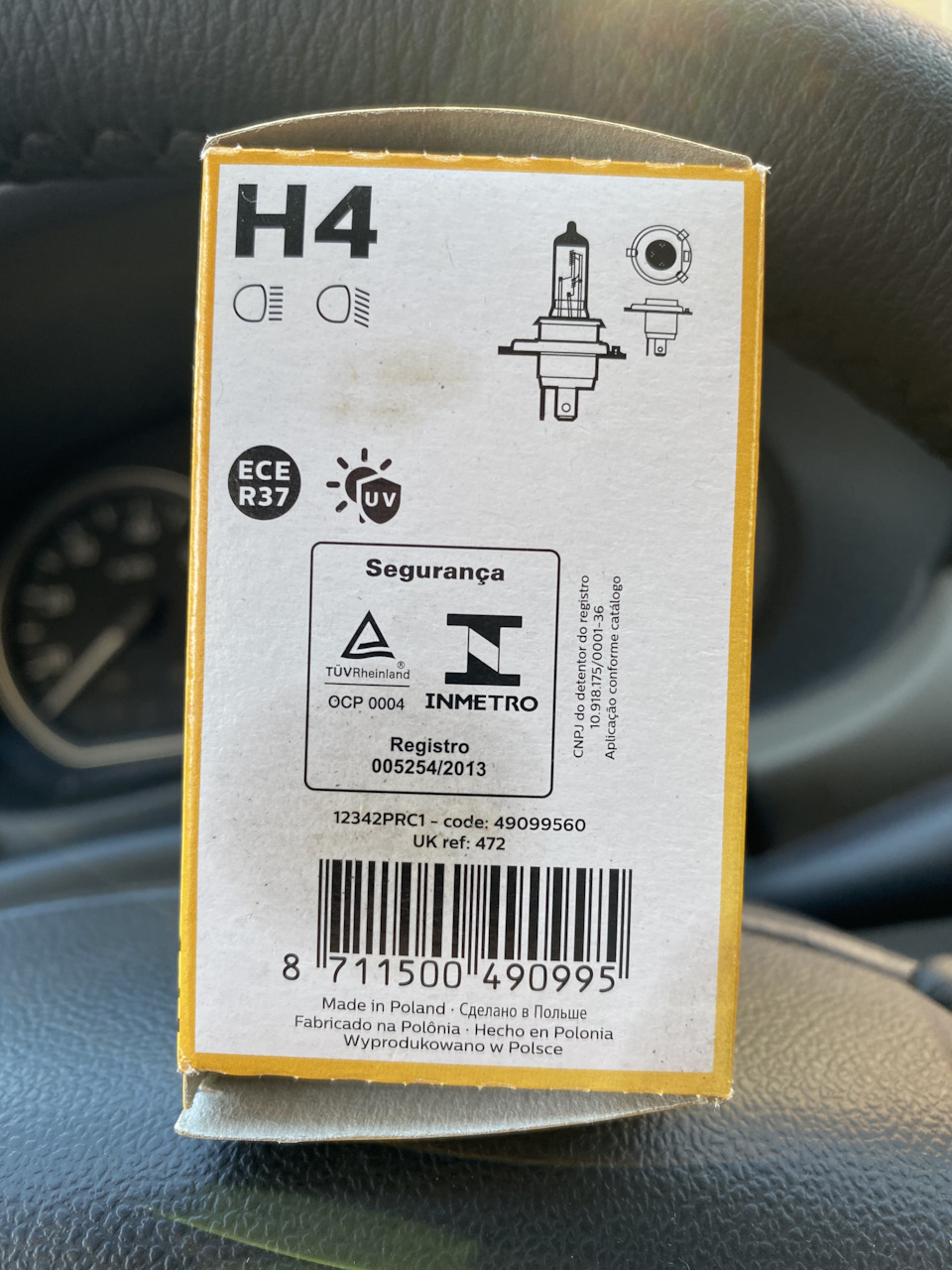 2pcs PHILIPS H4 12V 60/55W P43t 12342PR 30% Light Car Premium Automotive Lamp E - Foto 5