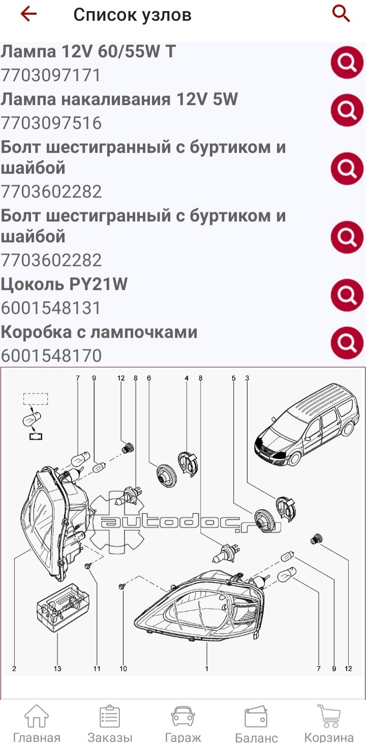 7703602282 Болт крепления правой фары RENAULT | Запчасти на DRIVE2